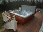 ipe hot tub deck
